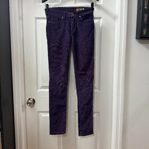Blank NYC Purple Corduroy 98% Cotton 2% Spandex Pants size 27 - Picture 1 of 14